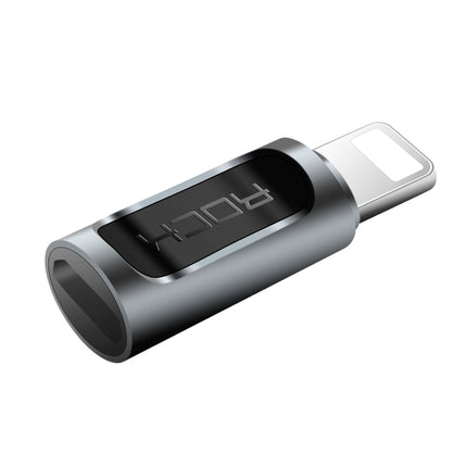 ROCK 2.1A Portable USB-C/Type-C to 8 Pin Audio Converter Earphone Adapter-garmade.com