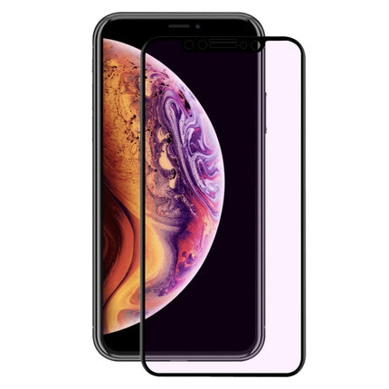 ENKAY Hat-Prince 0.2mm 9H 3D Anti Blue-ray Full Screen Carbon Fiber Tempered Glass Film for iPhone 11 Pro Max / XS Max(Black)-garmade.com