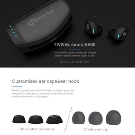 Universe Sweat-proof Earbuds Sports Wireless Bluetooth V4.2 Stereo Headset with Charging Case, For iPhone, Samsung, Huawei, Xiaomi, HTC and Other Smartphones(Black)-garmade.com