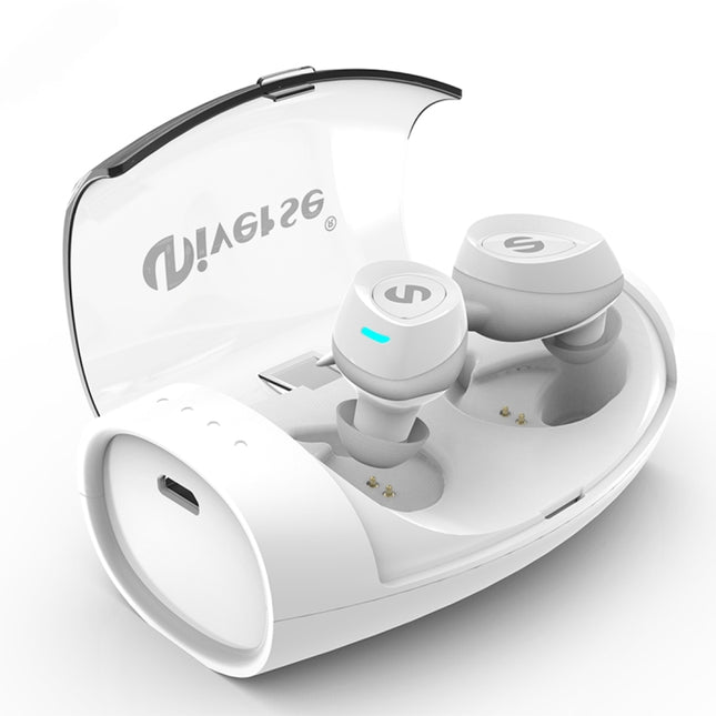 Universe Sweat-proof Earbuds Sports Wireless Bluetooth V4.2 Stereo Headset with Charging Case, For iPhone, Samsung, Huawei, Xiaomi, HTC and Other Smartphones(White)-garmade.com