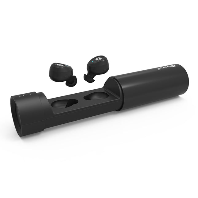 Universe XHH-ES62 IPX5 Waterproof Noise Cancelling Earbuds Sports Wireless Bluetooth V4.2 Headset with Charging Case, For iPhone, Samsung, Huawei, Xiaomi, HTC and Other Smartphones(Black)-garmade.com