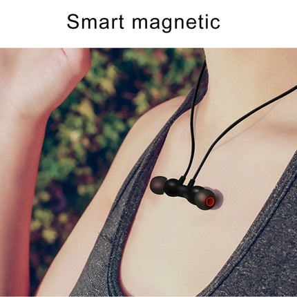 XRM-X5 Sports IPX4 Waterproof Magnetic Earbuds Wireless Bluetooth V4.1 Stereo In-ear Headset, For iPhone, Samsung, Huawei, Xiaomi, HTC and Other Smartphones(Black)-garmade.com