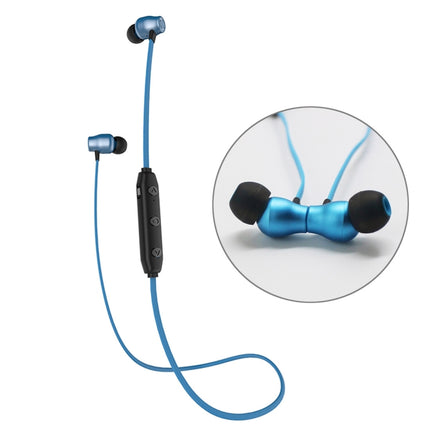 XRM-X5 Sports IPX4 Waterproof Magnetic Earbuds Wireless Bluetooth V4.1 Stereo In-ear Headset, For iPhone, Samsung, Huawei, Xiaomi, HTC and Other Smartphones(Blue)-garmade.com