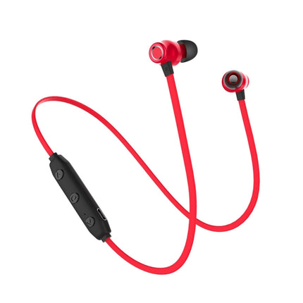 XRM-X5 Sports IPX4 Waterproof Magnetic Earbuds Wireless Bluetooth V4.1 Stereo In-ear Headset, For iPhone, Samsung, Huawei, Xiaomi, HTC and Other Smartphones(Red)-garmade.com