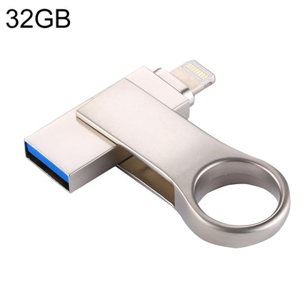 RQW-10D 2 in 1 USB 2.0 & 8 Pin 32GB Flash Drive-garmade.com