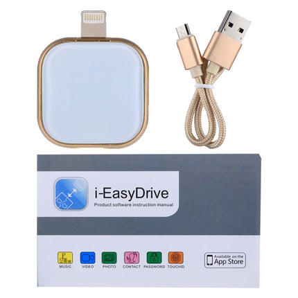 RQW-18S 8 Pin 32GB Multi-functional Flash Disk Drive with USB / Micro USB to Micro USB Cable(Gold)-garmade.com
