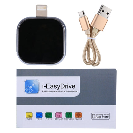 RQW-18S 8 Pin 128GB Multi-functional Flash Disk Drive with USB / Micro USB to Micro USB Cable(Black)-garmade.com