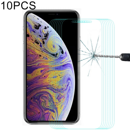 10 PCS ENKAY Hat-Prince 0.26mm 9H 2.5D Tempered Glass Film for iPhone 11 Pro Max / XS Max-garmade.com