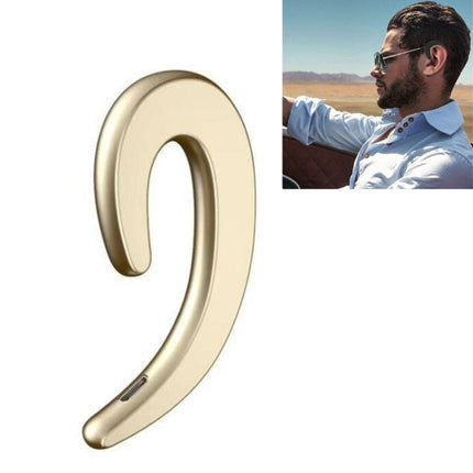 B18 Bone Conduction Bluetooth V4.1 Sports Headphone Earhook Headset, For iPhone, Samsung, Huawei, Xiaomi, HTC and Other Smart Phones or Other Bluetooth Audio Devices(Gold)-garmade.com