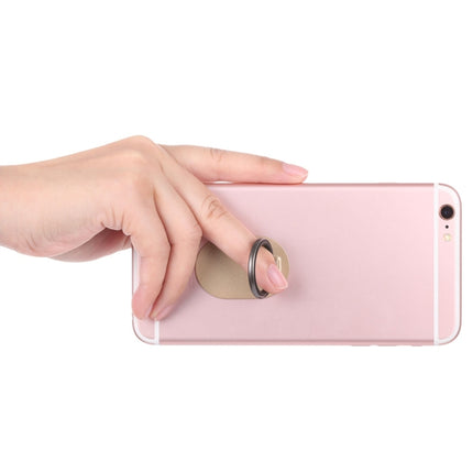Universal Phone Adhesive Metal Plate 360 Degree Rotation Stand Finger Grip Ring Holder(Gold)-garmade.com