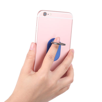 Universal Phone Adhesive Metal Plate 360 Degree Rotation Stand Finger Grip Ring Holder(Blue)-garmade.com