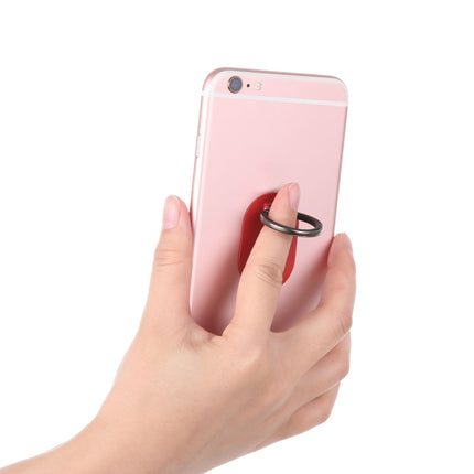 Universal Phone Adhesive Metal Plate 360 Degree Rotation Stand Finger Grip Ring Holder(Red)-garmade.com