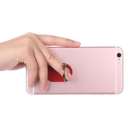 Universal Phone Adhesive Metal Plate 360 Degree Rotation Stand Finger Grip Ring Holder(Red)-garmade.com