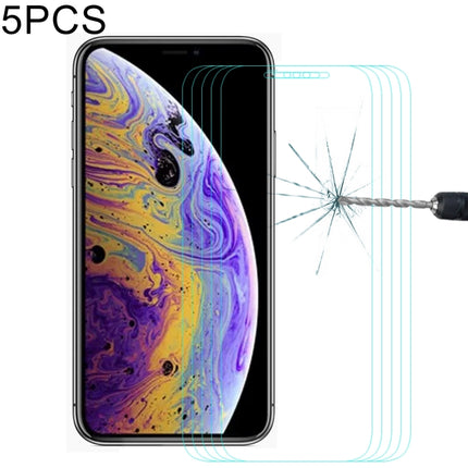5 PCS ENKAY Hat-Prince 0.26mm 9H 2.5D Tempered Glass Film for iPhone 11 Pro / XS / X-garmade.com