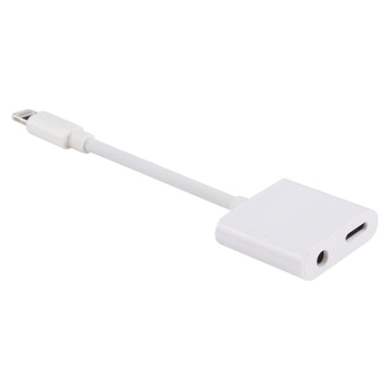 8 Pin Female + 3.5mm Audio Female to 8 Pin Male Charging & Listening Converter Adapter-garmade.com