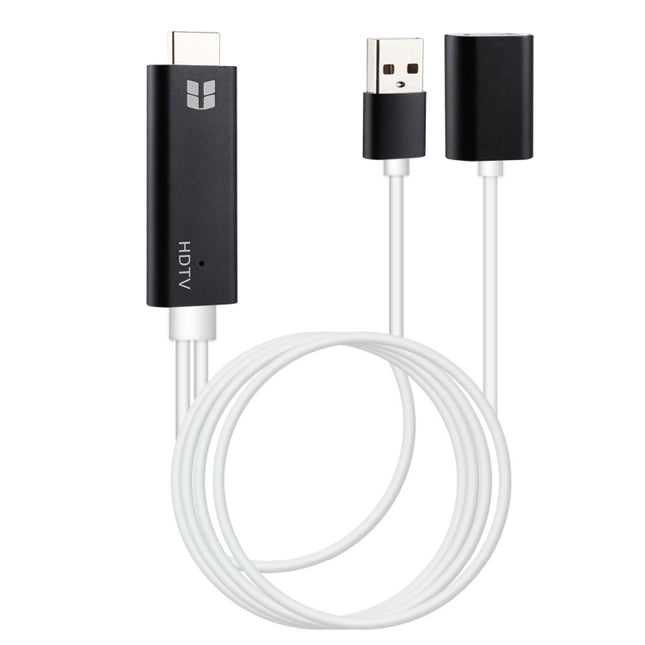 USB 3.0 Female HDMI HD 1080P Video Converter HDTV Cable(Black)-garmade.com