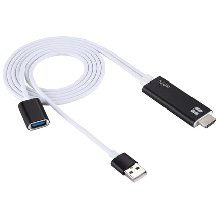 USB 3.0 Female HDMI HD 1080P Video Converter HDTV Cable(Black)-garmade.com