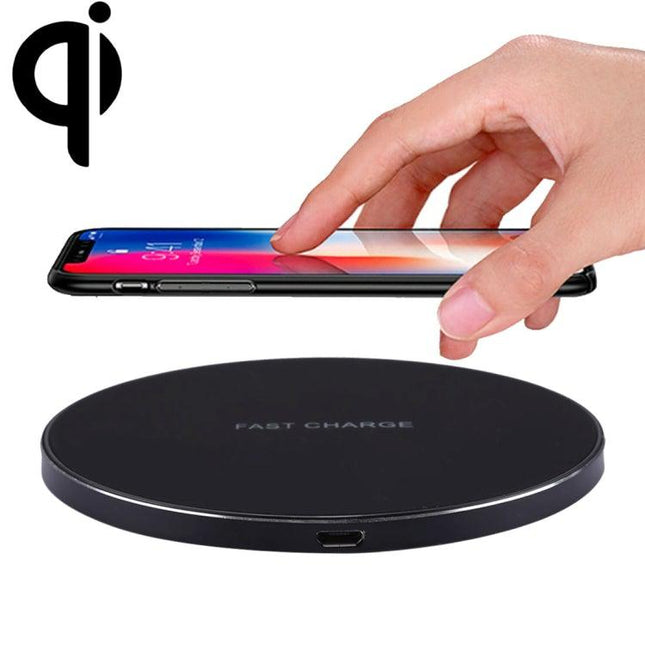 Q21 Fast Charging Wireless Charger Station with Indicator Light(Black)-garmade.com