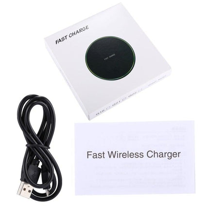 Q21 Fast Charging Wireless Charger Station with Indicator Light(Black)-garmade.com
