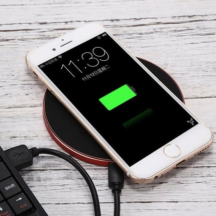 Q21 Fast Charging Wireless Charger Station with Indicator Light(Red)-garmade.com