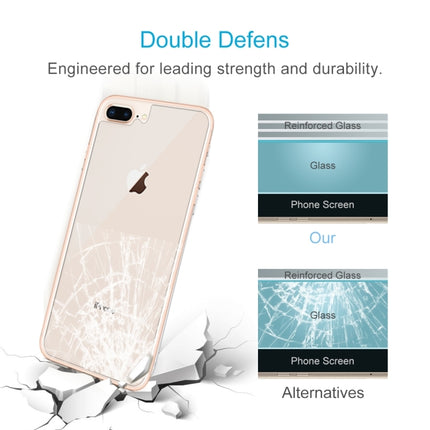 2 PCS for iPhone 8 Plus & 7 Plus 0.3mm 9H Surface Hardness 2.5D Curved Edge Explosion-proof Premium Tempered Glass Back Screen Protector-garmade.com
