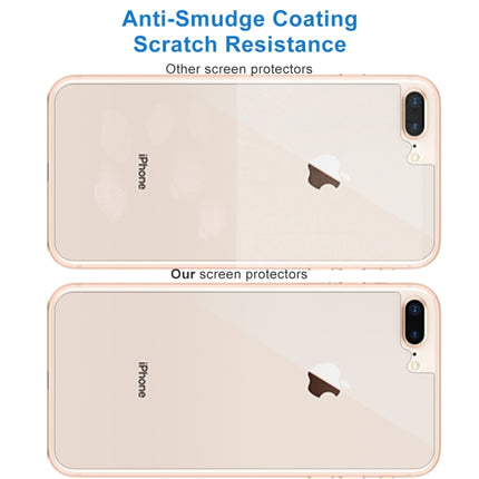 2 PCS for iPhone 8 Plus & 7 Plus 0.3mm 9H Surface Hardness 2.5D Curved Edge Explosion-proof Premium Tempered Glass Back Screen Protector-garmade.com