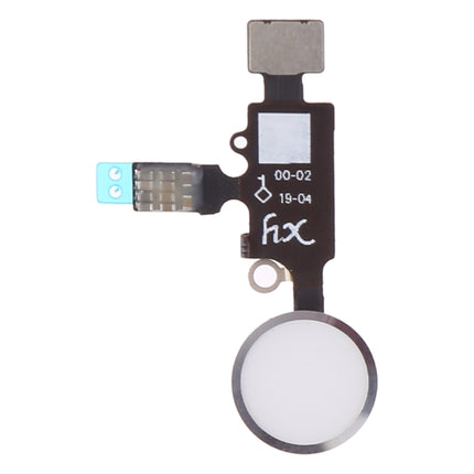 New Design Home Button (2 nd ) with Flex Cable for iPhone 8 Plus / 7 Plus / 8 / 7(Silver)-garmade.com