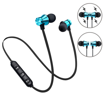 XT11 Magnetic In-Ear Wireless Bluetooth V4.2 Earphones(Blue)-garmade.com