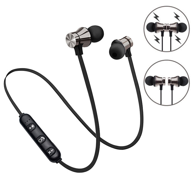 XT11 Magnetic In-Ear Wireless Bluetooth V4.2 Earphones(Tarnish)-garmade.com