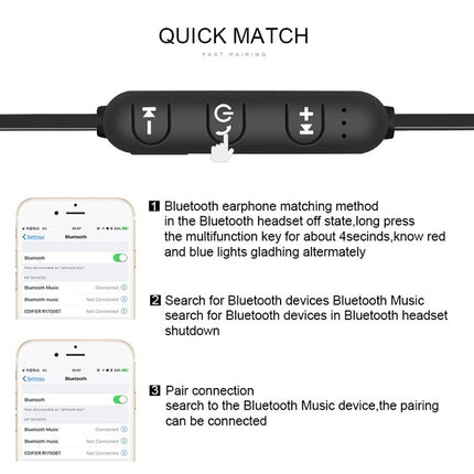 XT11 Magnetic In-Ear Wireless Bluetooth V4.2 Earphones(Silver)-garmade.com