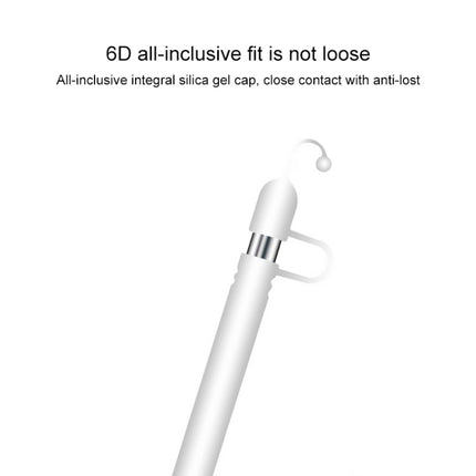 Apple Pen Cover Anti-lost Protective Cover for Apple Pencil(White)-garmade.com