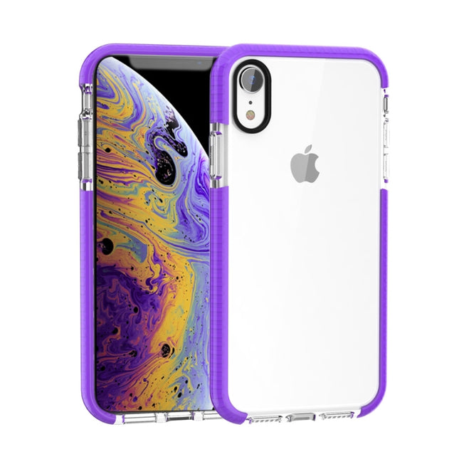 Highly Transparent Soft TPU Case for iPhone X / XS(Purple)-garmade.com