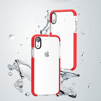 Highly Transparent Soft TPU Case for iPhone X / XS(Red)-garmade.com