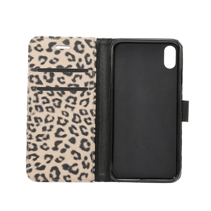 Leopard Pattern Horizontal Flip Leather Case for iPhone XR, With Holder & Card Slots(Yellow)-garmade.com
