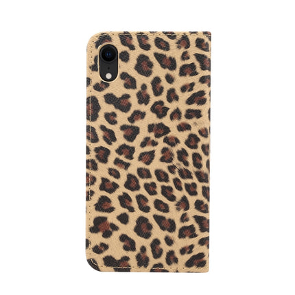 Leopard Pattern Horizontal Flip Leather Case for iPhone XR, With Holder & Card Slots(Brown)-garmade.com