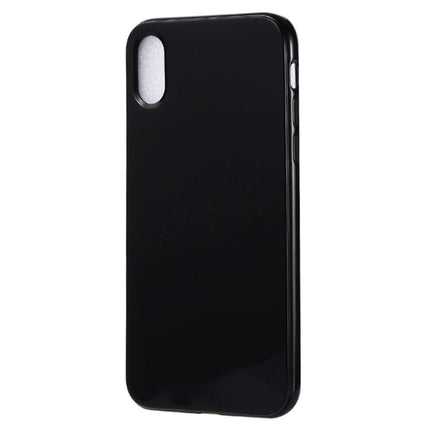 Candy Color TPU Case for iPhone X / XS(Black)-garmade.com