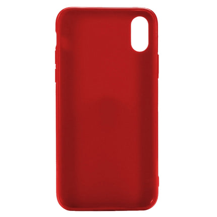 Candy Color TPU Case for iPhone X / XS(Red)-garmade.com