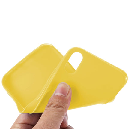 Candy Color TPU Case for iPhone X / XS(Yellow)-garmade.com