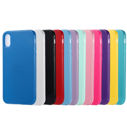 Candy Color TPU Case for iPhone X / XS(Black)-garmade.com