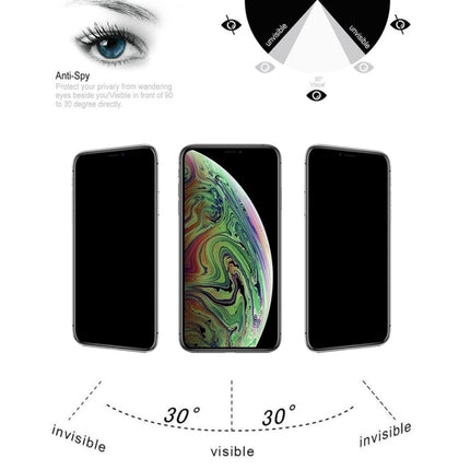 9H 3D Privacy Anti-glare Non-full Screen Tempered Glass Screen Protector for iPhone 11 Pro Max / XS Max-garmade.com