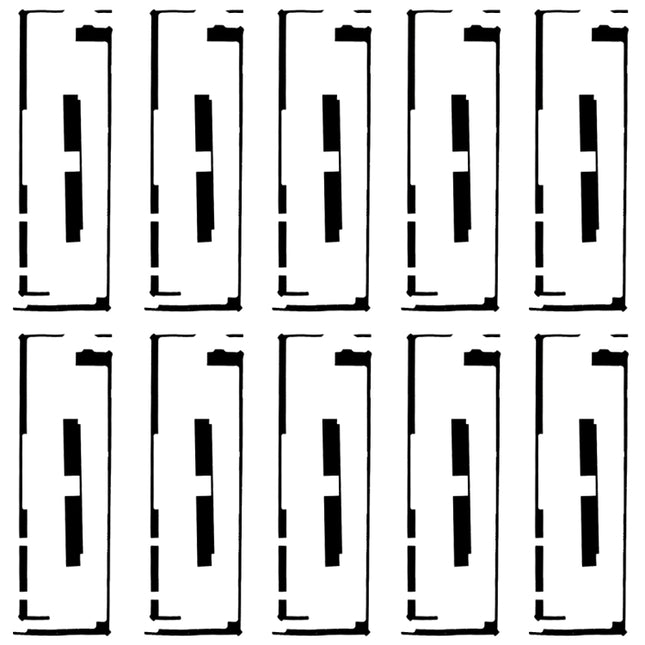 10 PCS for iPad 4 / New iPad (iPad 3) Touch Panel Digitizer Adhesive-garmade.com