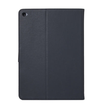 For iPad Air Pressed Flowers Butterfly Pattern Horizontal Flip PU Leather Case with Magnetic Buckle & Holder & Card Slots & Wallet(Black)-garmade.com