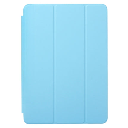 Horizontal Flip Solid Color Leather Case for iPad Pro 11 inch (2018), with Three-folding Holder & Wake-up / Sleep Function (Blue)-garmade.com