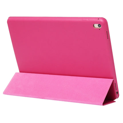 Horizontal Flip Solid Color Leather Case for iPad Pro 11 inch (2018), with Three-folding Holder & Wake-up / Sleep Function (Magenta)-garmade.com