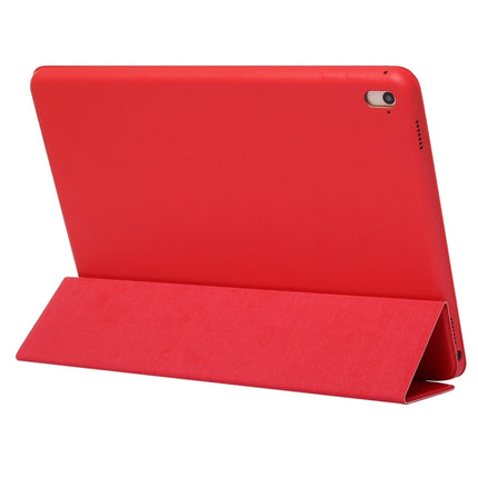 Horizontal Flip Solid Color Leather Case for iPad Pro 11 inch (2018), with Three-folding Holder & Wake-up / Sleep Function (Red)-garmade.com