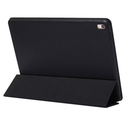 Horizontal Flip Solid Color Leather Case for iPad Pro 12.9 inch (2018), with Three-folding Holder & Wake-up / Sleep Function(Black)-garmade.com