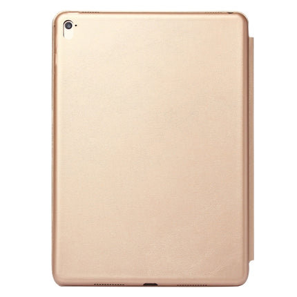 Horizontal Flip Solid Color Leather Case for iPad Pro 12.9 inch (2018), with Three-folding Holder & Wake-up / Sleep Function(Gold)-garmade.com