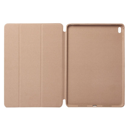 Horizontal Flip Solid Color Leather Case for iPad Pro 12.9 inch (2018), with Three-folding Holder & Wake-up / Sleep Function(Gold)-garmade.com