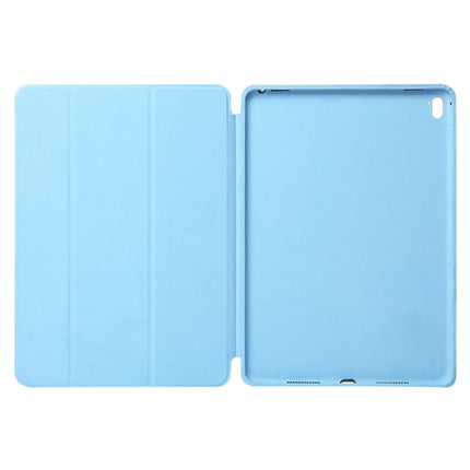 Horizontal Flip Solid Color Leather Case for iPad Pro 12.9 inch (2018), with Three-folding Holder & Wake-up / Sleep Function(Blue)-garmade.com