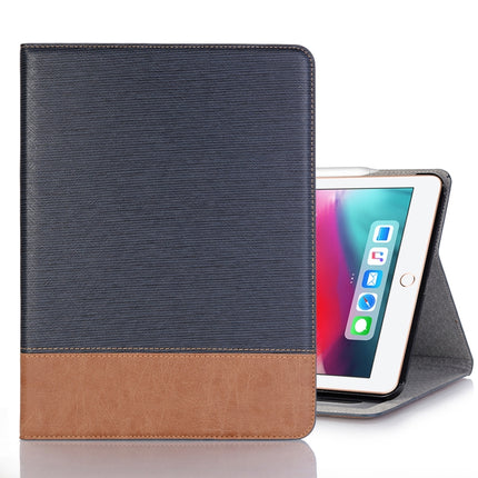 Cross Texture Horizontal Flip PU Leather Case for iPad Pro 12.9 inch (2018), with Holder & Card Slots & Wallet (Dark Blue)-garmade.com